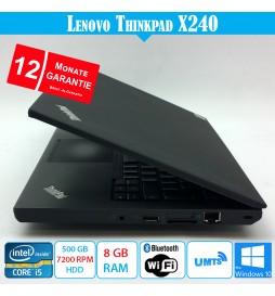 Lenovo ThinkPad X240 - 8 GB RAM - 500 GB 7200 HDD - UMTS mit Garantie