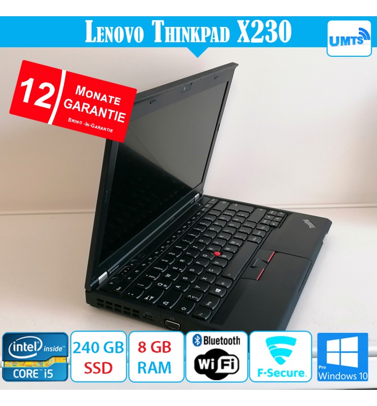 Lenovo ThinkPad X230 - 8 GB RAM - 240 GB SSD - UMTS mit Garantie