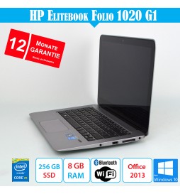 HP Elitebook Folio 1020 G1 12,5″ Full HD M-5Y51 8GB – 256 GB SSD - EN