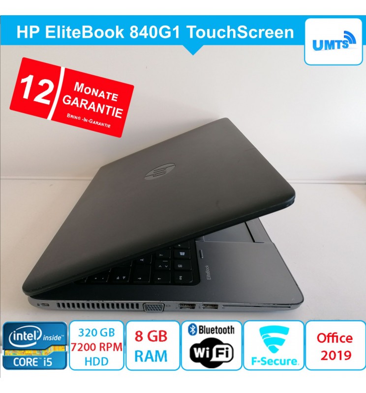 HP EliteBook 840 G1 Touch 14 Zoll Core i5 320GB HDD 8GB UMTS mit Garantie