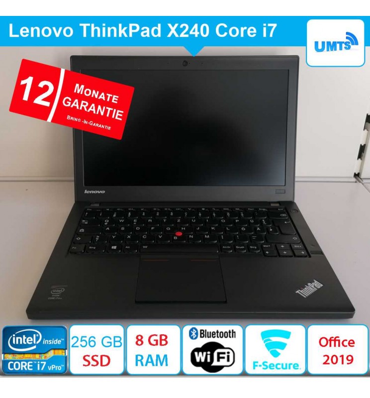 Lenovo ThinkPad X240 - 8 GB RAM - 256 GB SSD - UMTS mit Garantie