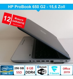 HP ProBook 650 G2 - 8 GB DDR4 - 256 GB SSD - mit Garantie