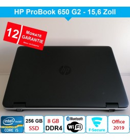HP ProBook 650 G2 - 8 GB DDR4 - 256 GB SSD - mit Garantie