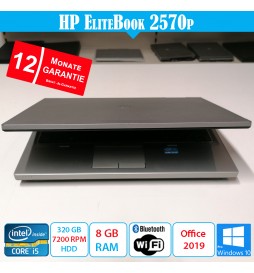 HP EliteBook 2570p - 8 GB RAM - 320 GB HDD - Office 2019 - mit Garantie
