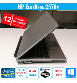 HP EliteBook 2570p - 8 GB RAM - 320 GB HDD - Office 2019 - mit Garantie