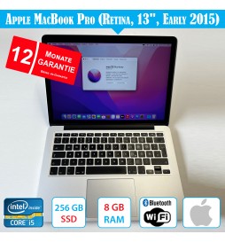 Apple MacBook Pro (Retina, 13", Mitte 2015) Silber - Mit Garantie