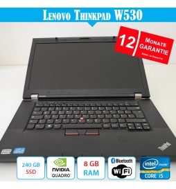 ThinkPad W530 - 8 GB RAM - 240 GB SSD NEU - mit Garantie