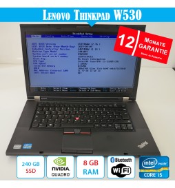 ThinkPad W530 - 8 GB RAM - 240 GB SSD NEU - mit Garantie