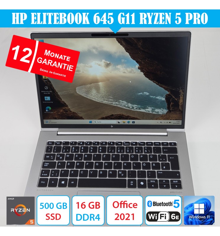 HP EliteBook 645 G11 Business Notebook mit Garantie