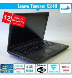 Lenovo ThinkPad X240 - 8 GB RAM - 500 GB 7200 HDD - UMTS mit Garantie